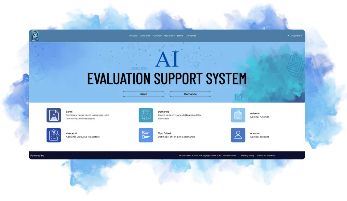 Schermata principale del programma ESS