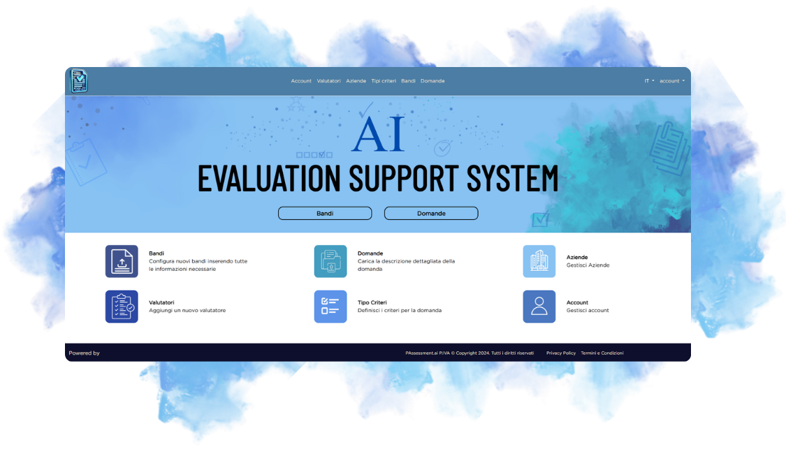 Schermata principale ESS