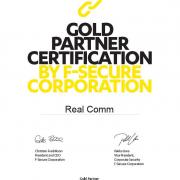 gold partner certification by F-Secure Corporation