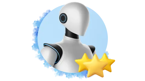 Robot con tre stelle